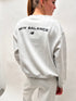 New balance RE crew neck sweater grey